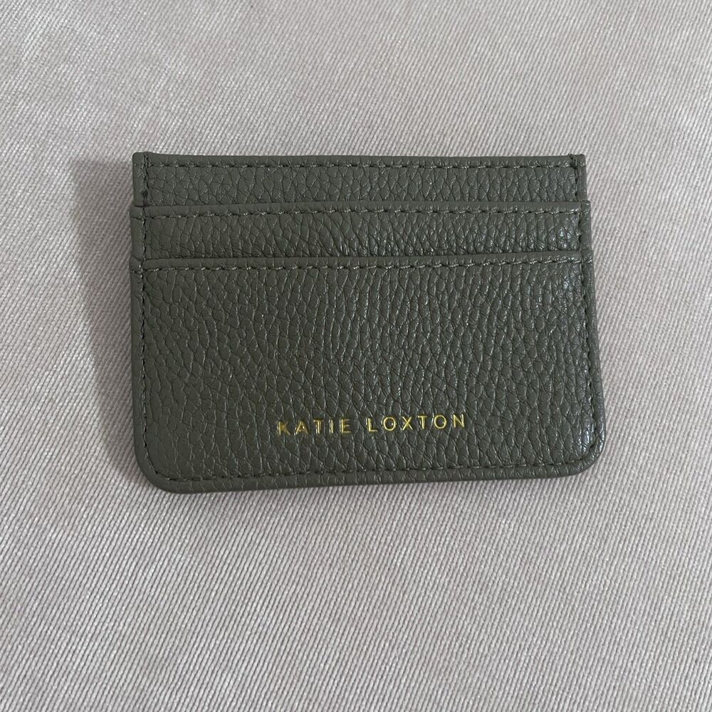 Katie Loxton Millie Card Holder In Olive Green NWOT